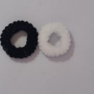 Pony Ties Loose Black/White