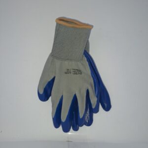 Grey & Blue Gloves 10"