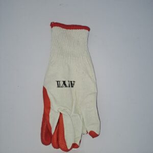 Gloves White & Orange AY019-001