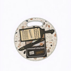 Cutting board,knife,grater sml