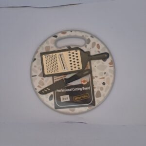 Cutting board,knife,grater sml