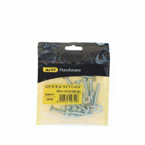 Set Screw & nut 6x40 Galvanised