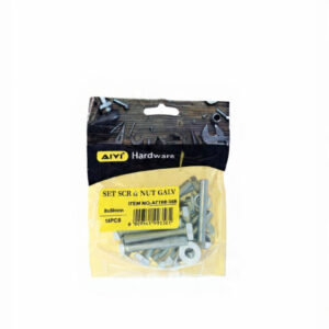 Set Screw & nut 8x30 Galvanised