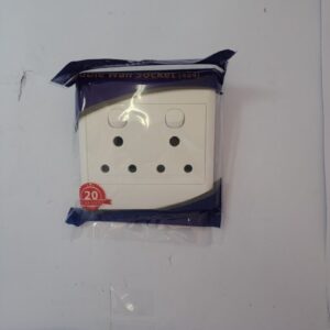 Double switch socket 4x4