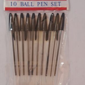 ABC Ball Pen Black 10's