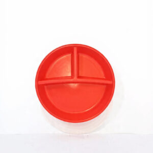 3 Division Round Bowl With Lid